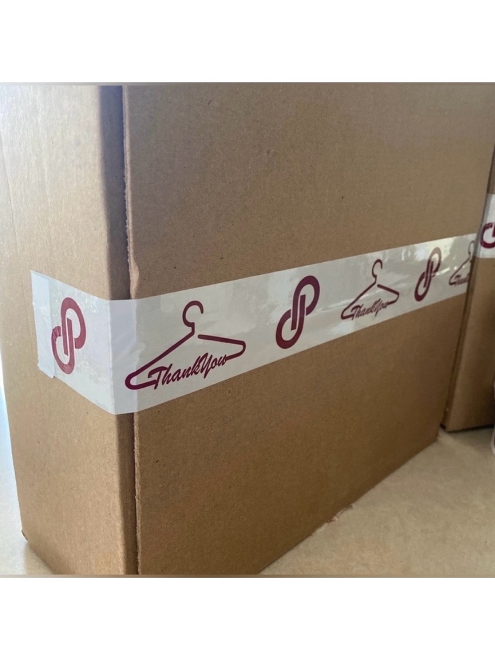 Roll Of Custom Printed Packing Tape With “Thank You” & POSHMARK LOGO - Picture 4 of 4